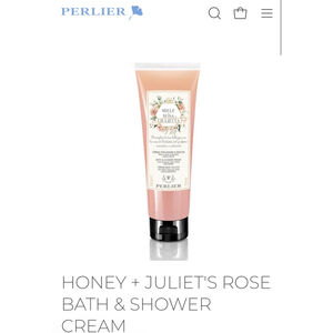 New Perlier Honey + Juliet's Rose Bath & Shower Cream 8.4 oz Peach
